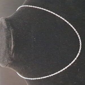 Sterling Silver 16‎ Inch Cable Chain